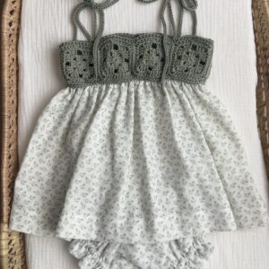 vestido aguamarina